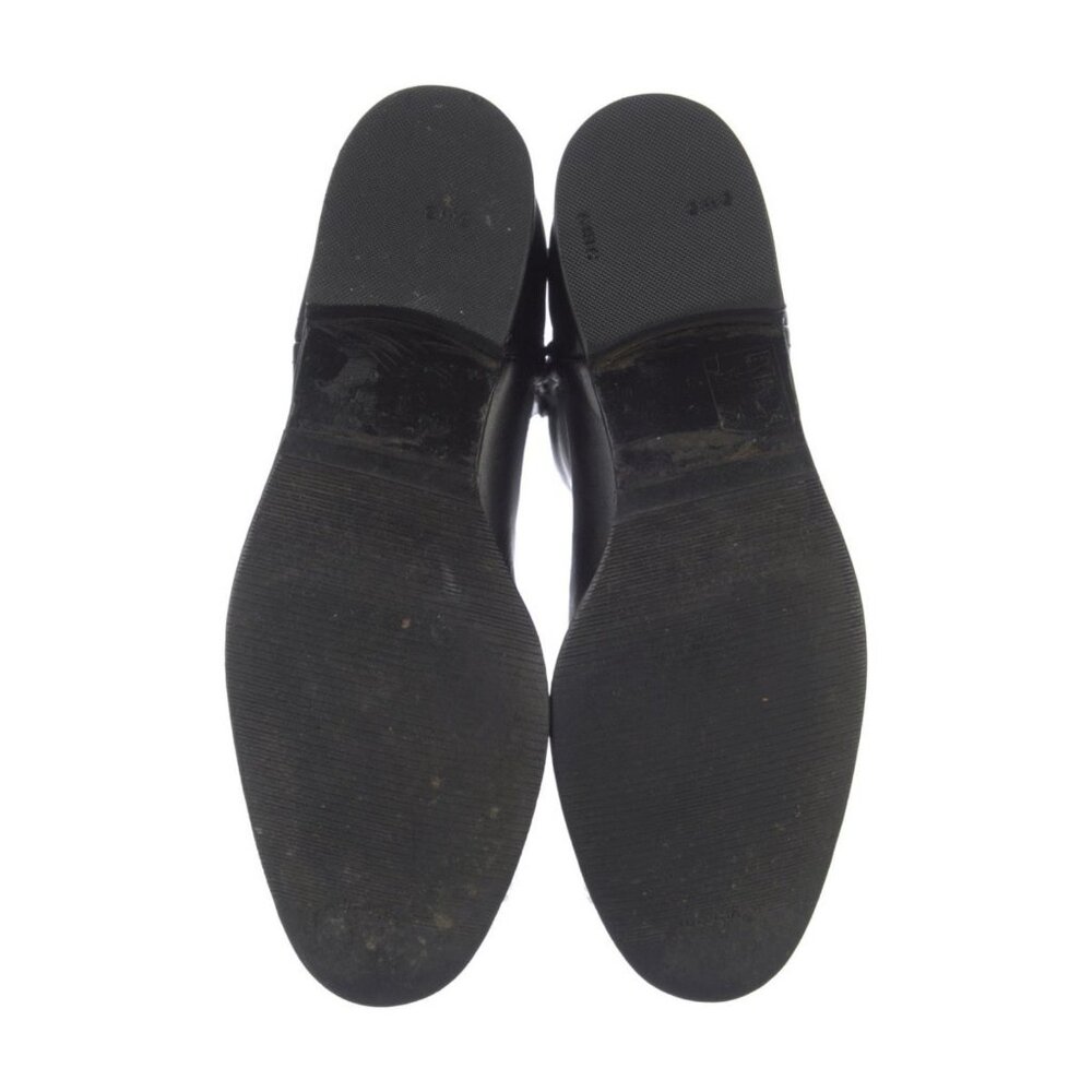 Burberry Authentic Solid Black Leather Riding Boo… - image 5